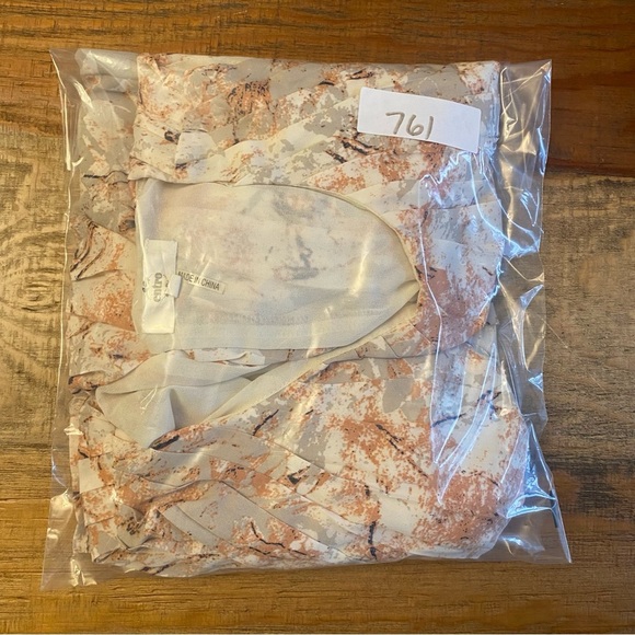 Entro Boho Dress Medium CreamTank Oversized Flowy - Picture 10 of 10